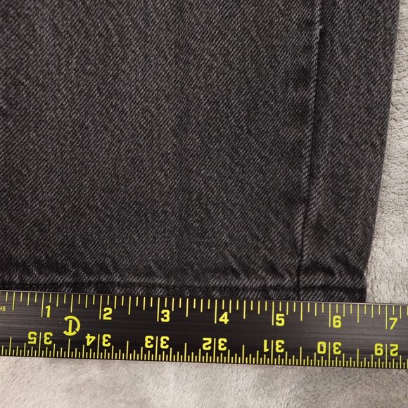 Pacsun Dad jean high rise relaxed straight women's 26 black button fly - Picture 9 of 13